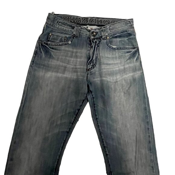 Williams Wilson Italy Women's Baggy Tapered Straight Leg Jeans‎ 26 X 33 - Picture 2 of 9